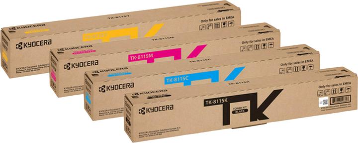 Kyocera TK-8115 Original Toner Set (Cyan, Magent, Yellow, Black)